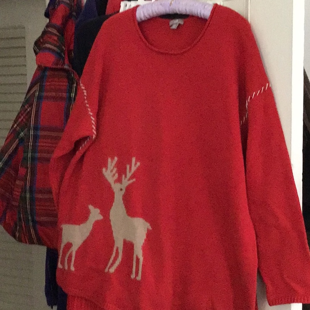 Holiday red tunic IX